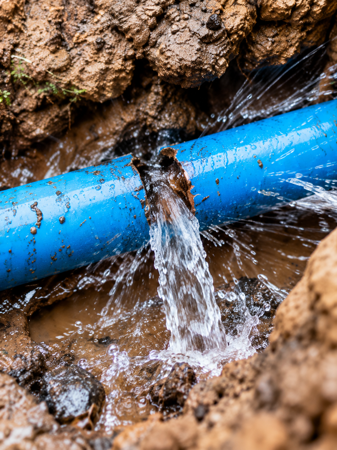 Burst Underground Pipe