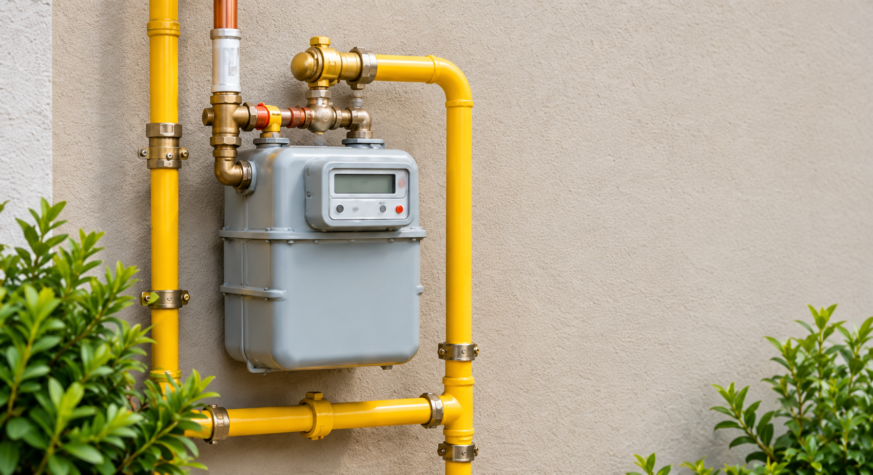 Gas Installation Pipes and Meter